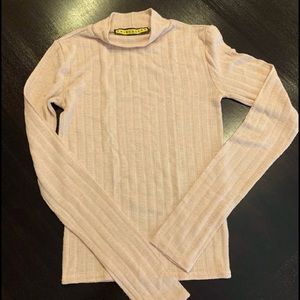 Size XS Light Pink Prince & Fox Mock Turtleneck